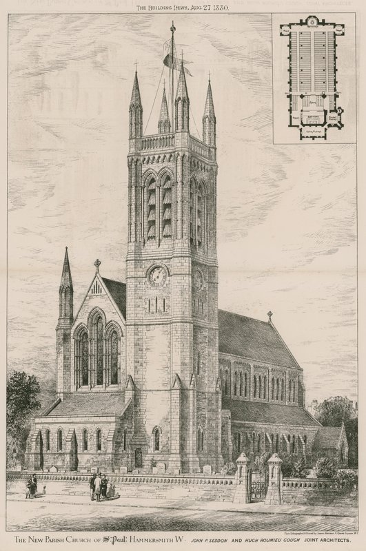 The New Parish Church of St Paul, Hammersmith by English School