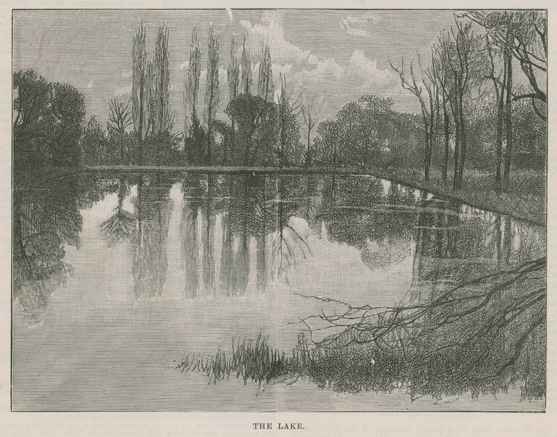 The new public park at Highgate: the lake by English School