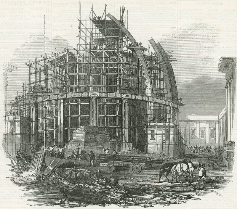 The New Reading Room at the British Museum by English School