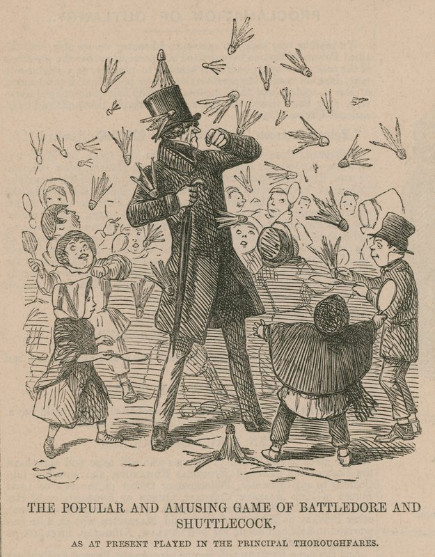 The Popular and Amusing Game of Battledore and Shuttlecock by English School
