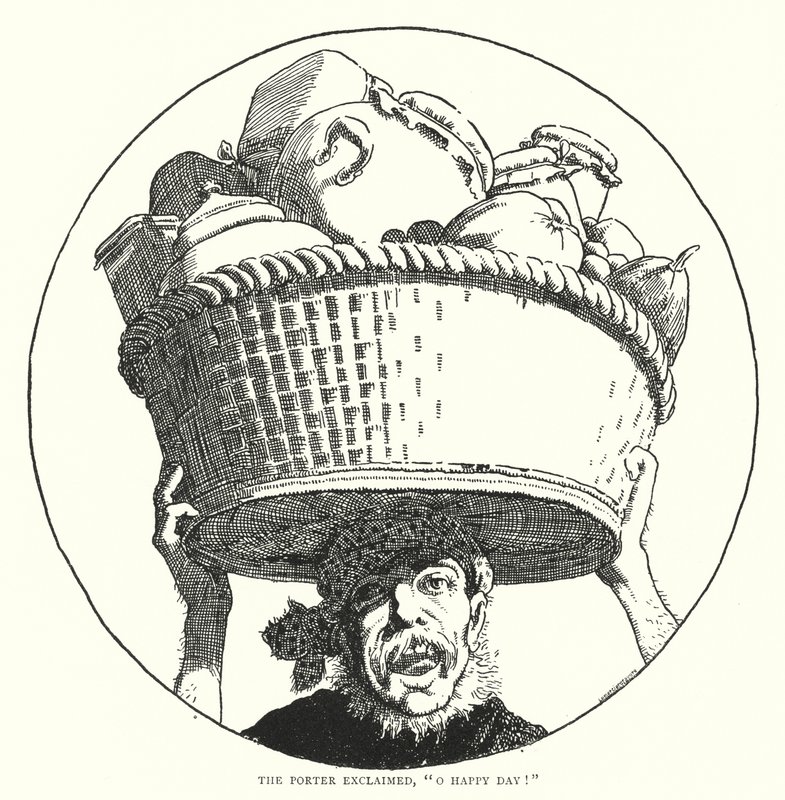The porter exclaimed, "O happy day!" by English School