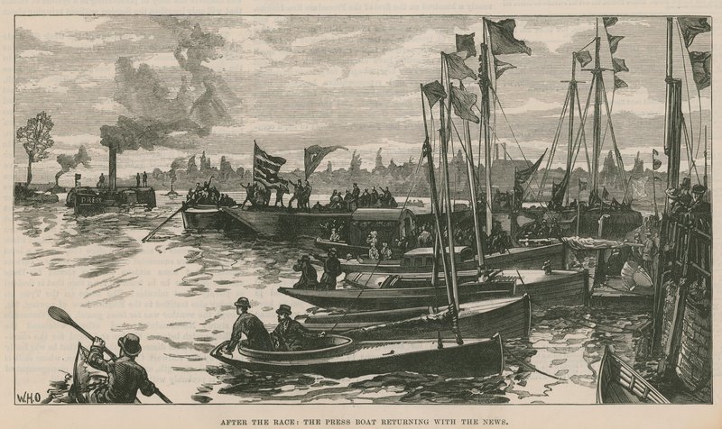 The Press Boat Returning with the News by English School