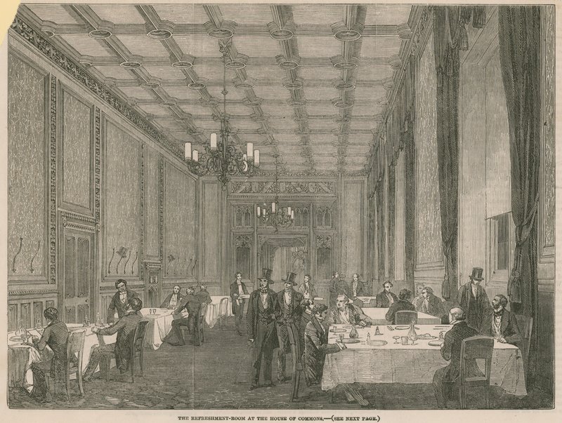 The Refreshment Room in the House of Commons by English School
