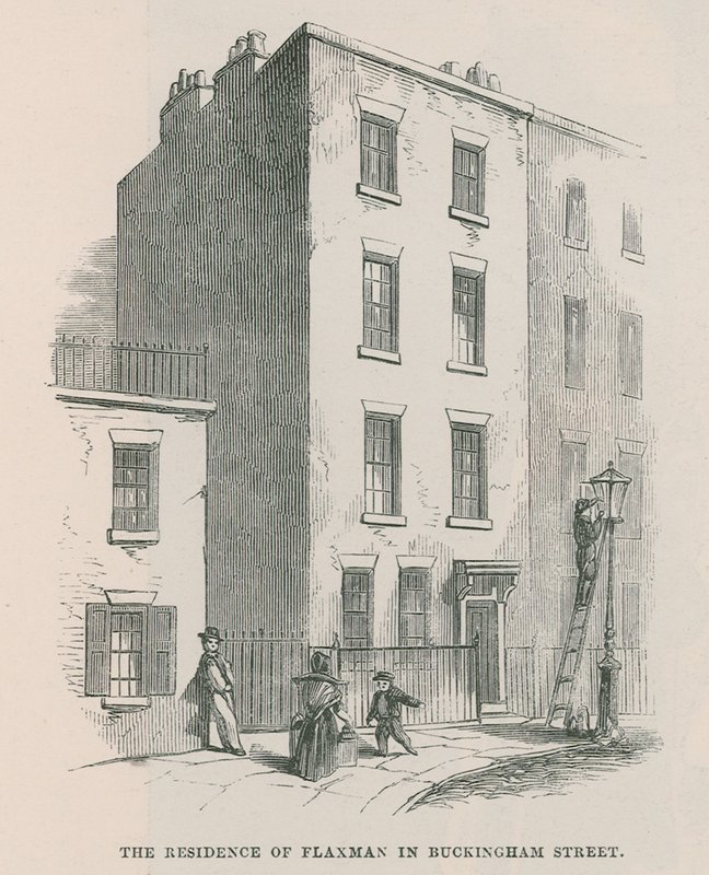 The Residence of John Flaxman in Buckingham Street by English School