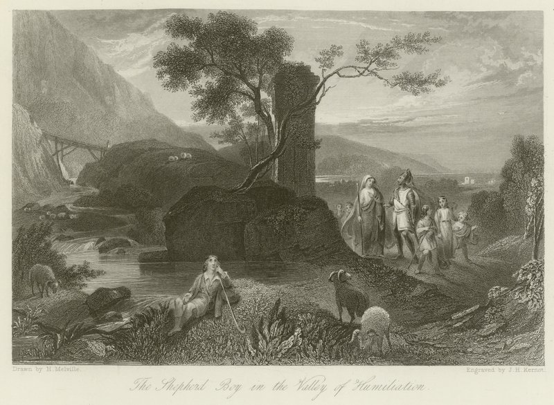 The Shepherd Boy in the Valley of Humiliation by English School