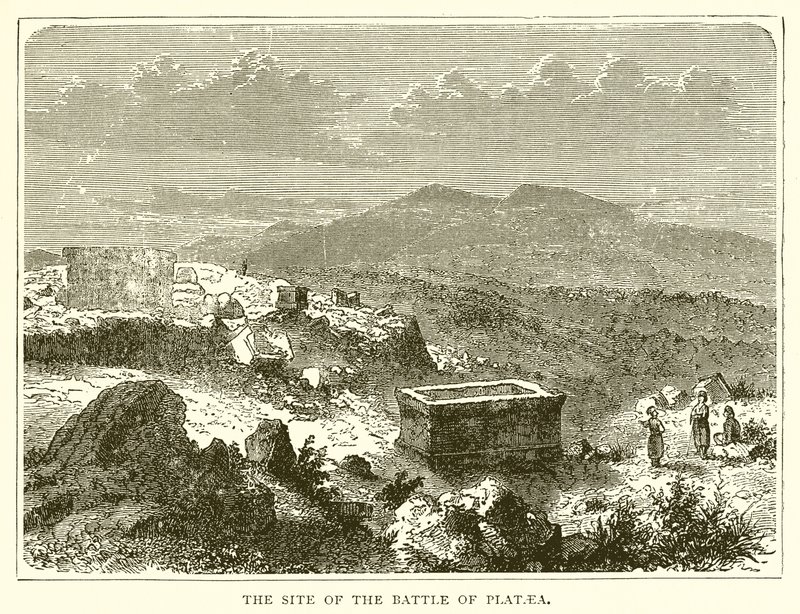 The Site of the Battle of Plataea by English School
