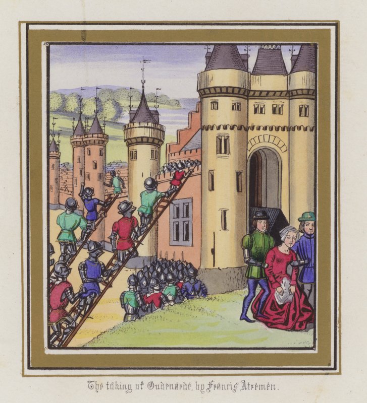 The Taking of Oudenarde by Francis Atremen by English School