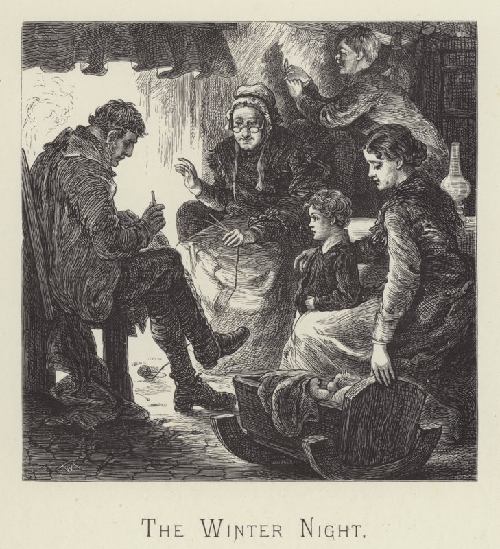 The winter night by English School