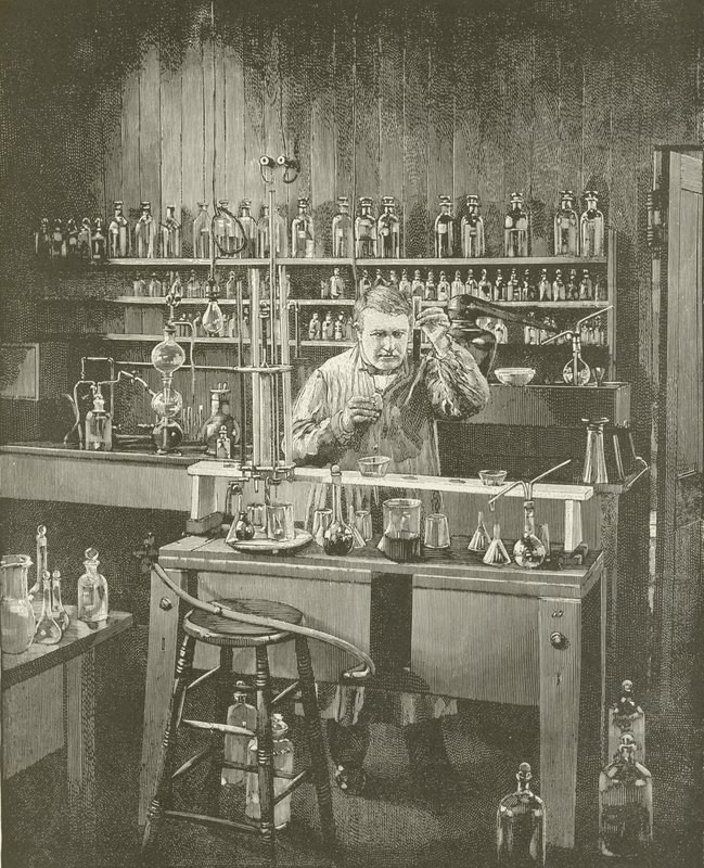 Thomas A. Edison - The Wizard of Menlo Park by English School