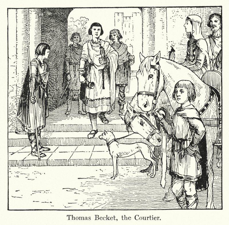 Thomas Becket, the Courtier by English School