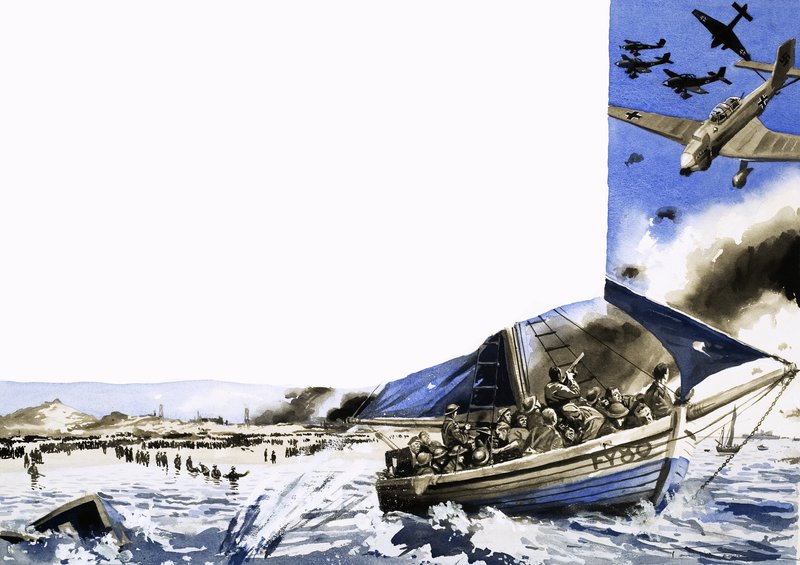 Time After Time, the Little Ships Made Their Way Across the English Channel by English School