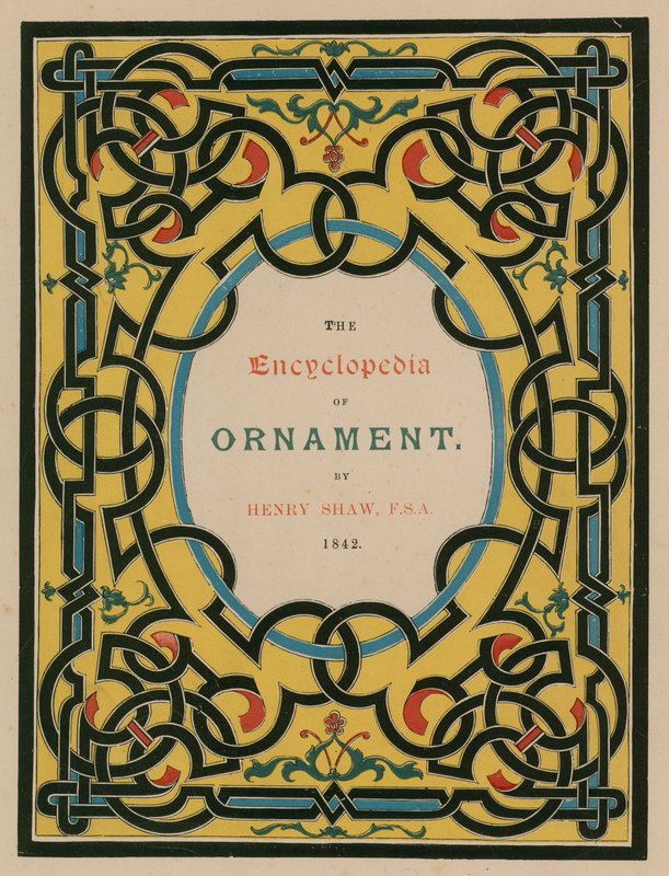 Title-page. Illustration for The Encyclopedia of Ornament by English School