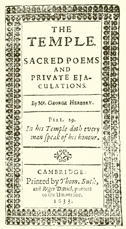 Title Page of George Herbert