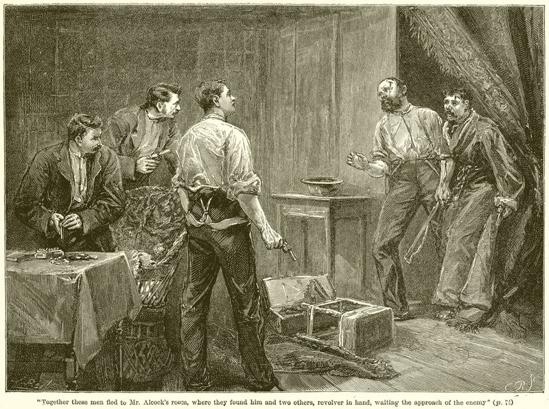 Together These Men Fled to Mr. Alcock