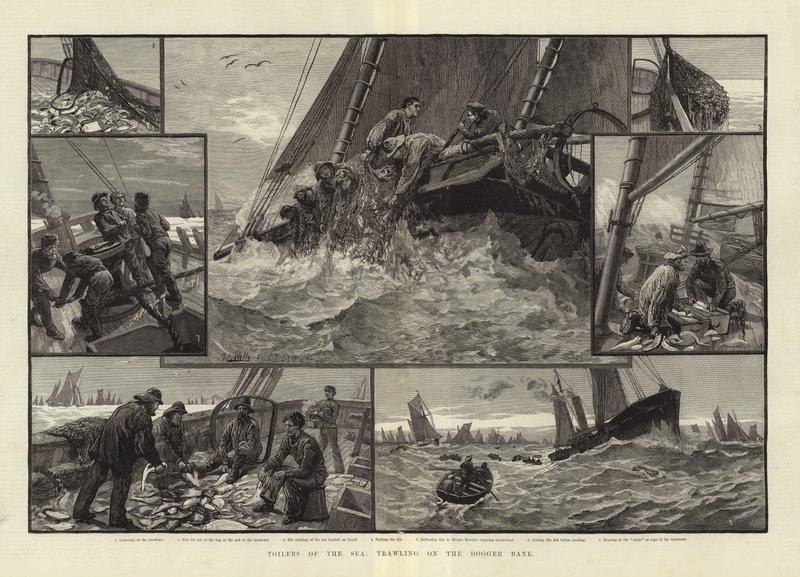 Toilers of the Sea Trawling on the Dogger Bank by English School