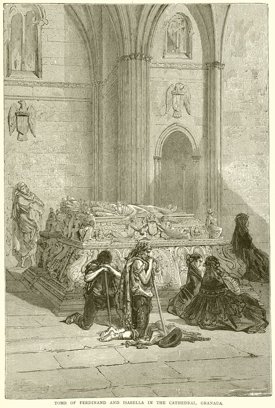 Tomb of Ferdinand and Isabella in the Cathedral, Granada by English School