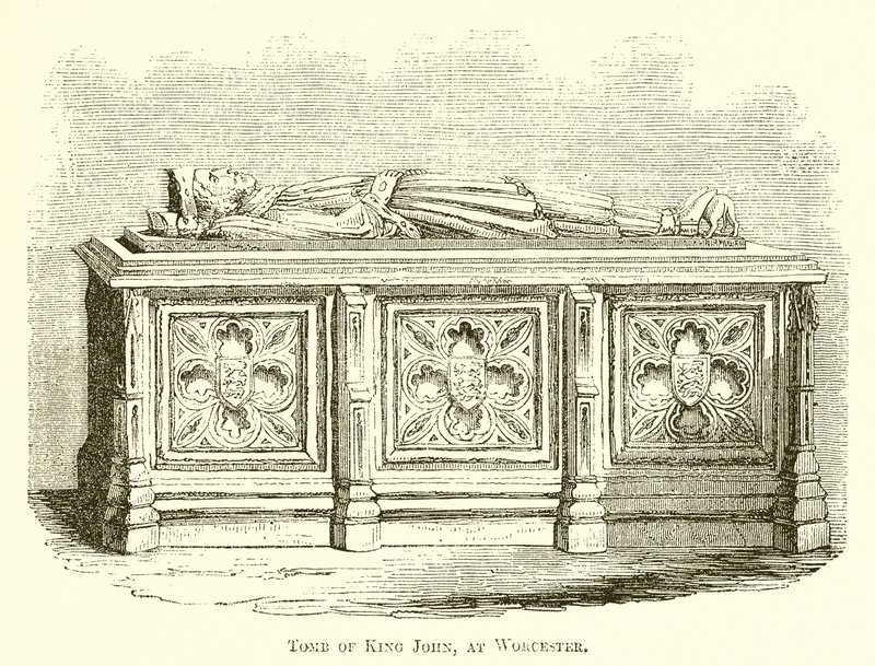 Tomb of King John, at Worcester by English School