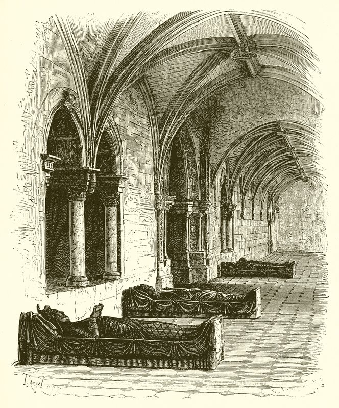Tomb of Richard the Lionheart at Fontevraud by English School