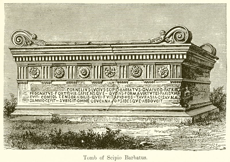 Tomb of Scipio Barbatus by English School