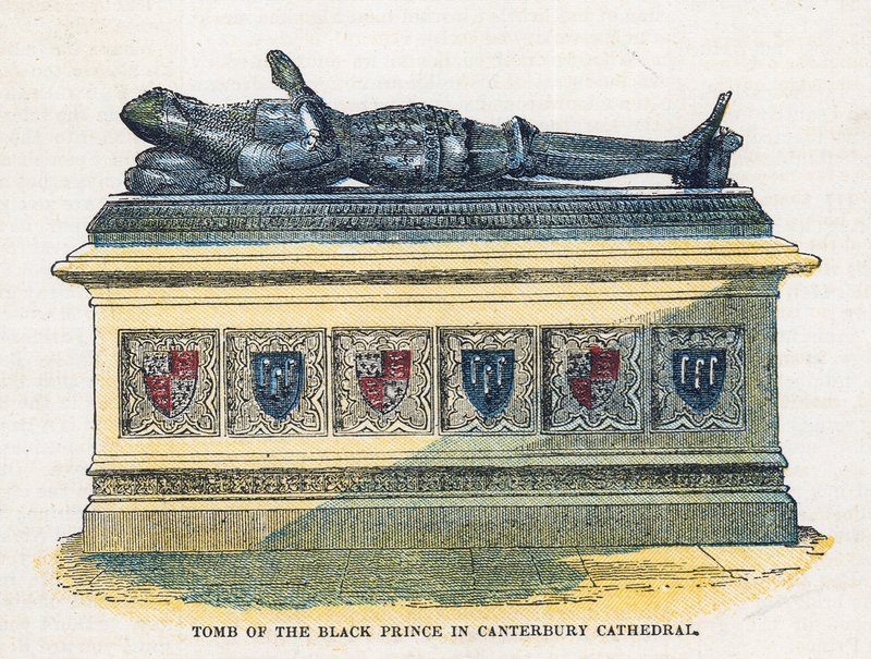 Tomb of the Black Prince in Canterbury Cathedral by English School