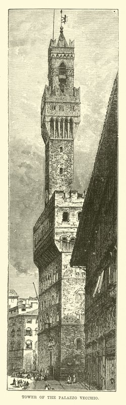 Tower of the Palazzo Vecchio by English School