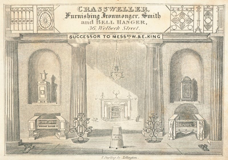 Trade Card, Crassweller by English School