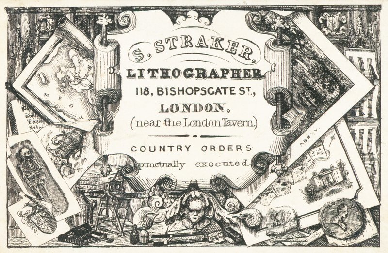 Trade Card, S Straker by English School