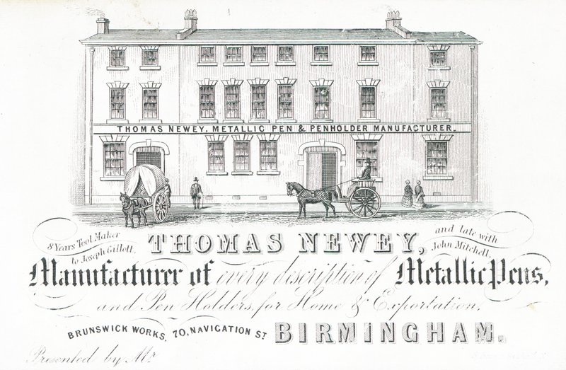 Trade card, Thomas Newey by English School