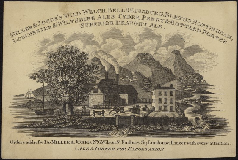 Trade card for Miller & Jones by English School