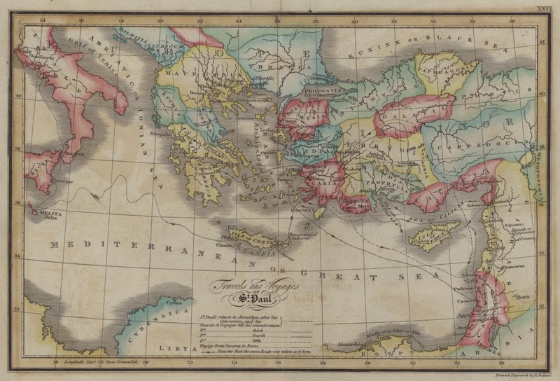 Travels and Voyages of St Paul by English School