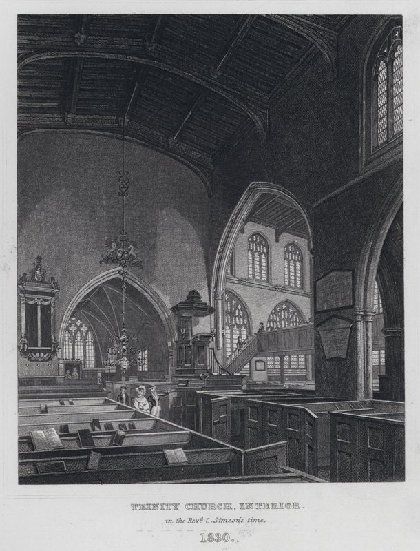 Trinity Church, Interior, in the Reverend C Simeon