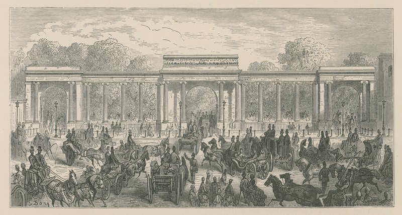 Triumphal Arch, Hyde Park Corner, London by English School