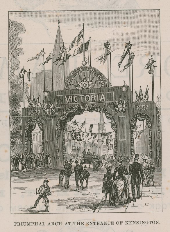 Triumphal Arch at the Entrance of Kensington by English School