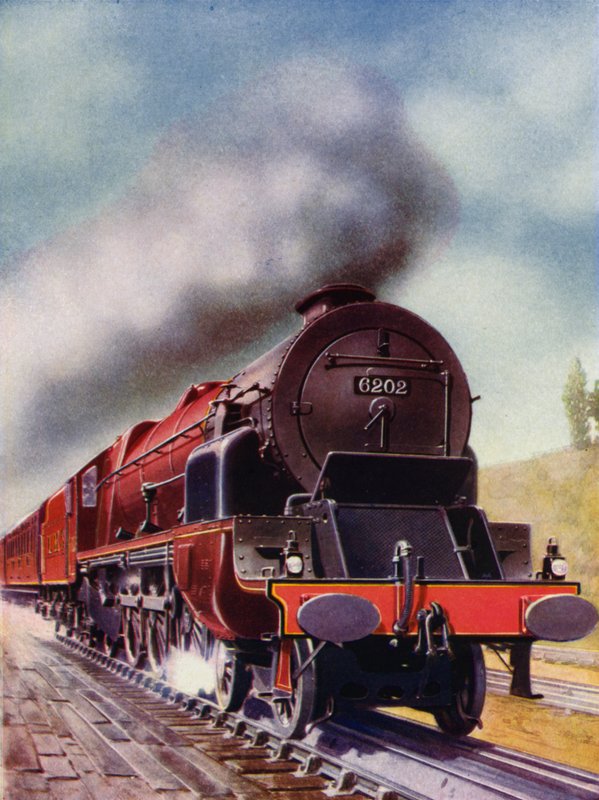 Turbine-driven 4-6-2 Pacific steam locomotive of the London, Midland and Scottish Railway by English School