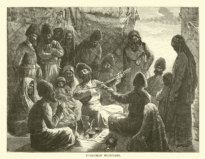 Turkoman Musicians by English School