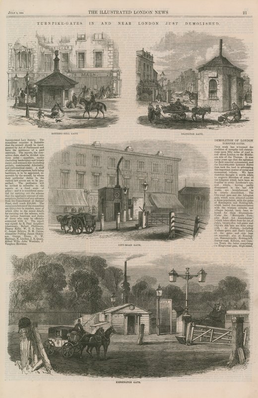 Turnpike Gates in and Near London Just Demolished by English School