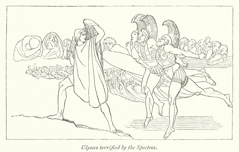Ulysses terrified by the Spectres by English School