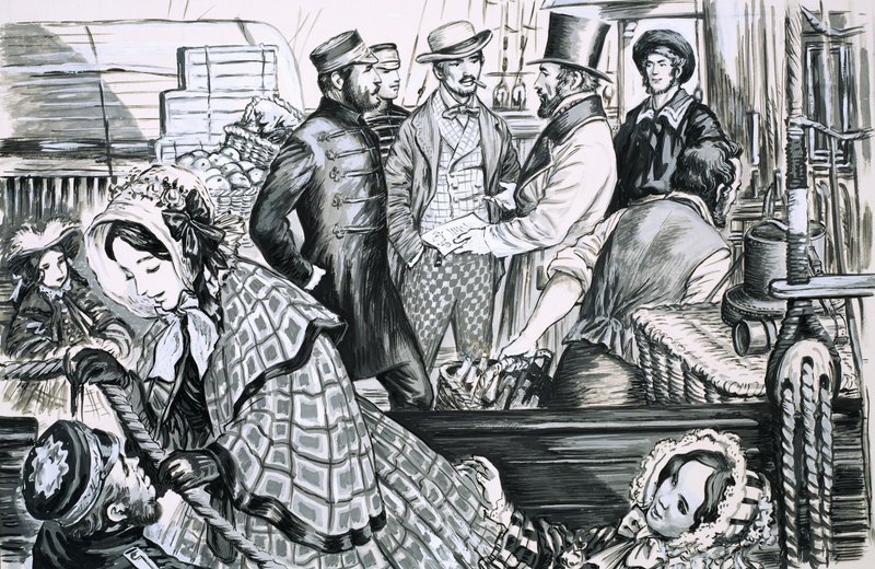 Unidentified Harbour Scene by English School