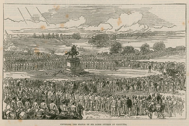 Unveiling the statue of Sir James Outram at Calcutta by English School