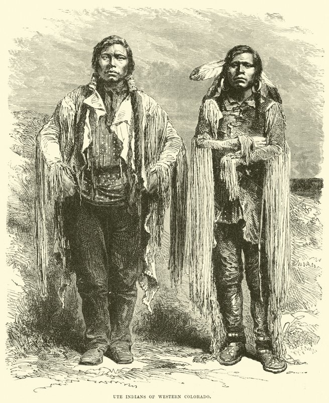 Ute Indians of Western Colorado by English School