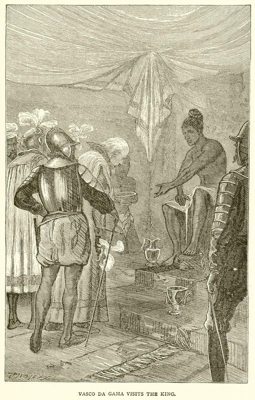 Vasco da Gama Visits the King by English School