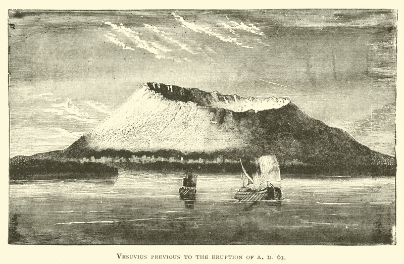 Vesuvius Before the Eruption of AD 63 by English School
