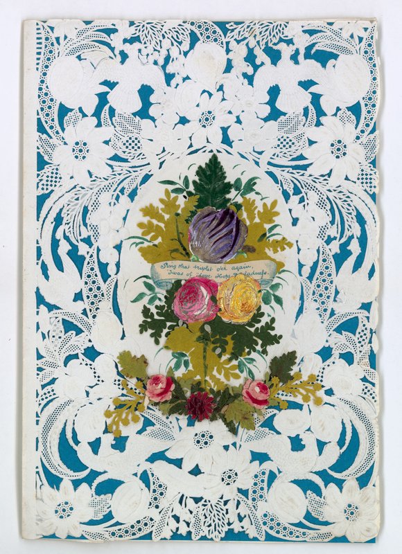 Victorian Valentine Card by English School