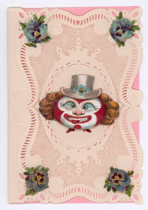 Victorian Valentine Card by English School