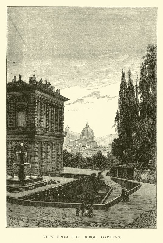 View from the Boboli Gardens by English School