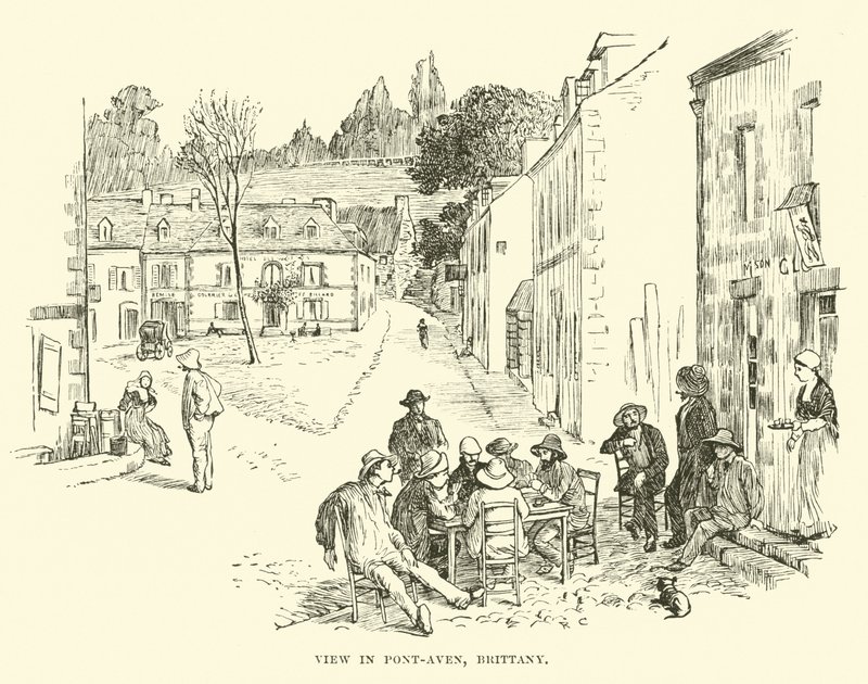 View in Pont-Aven, Brittany by English School