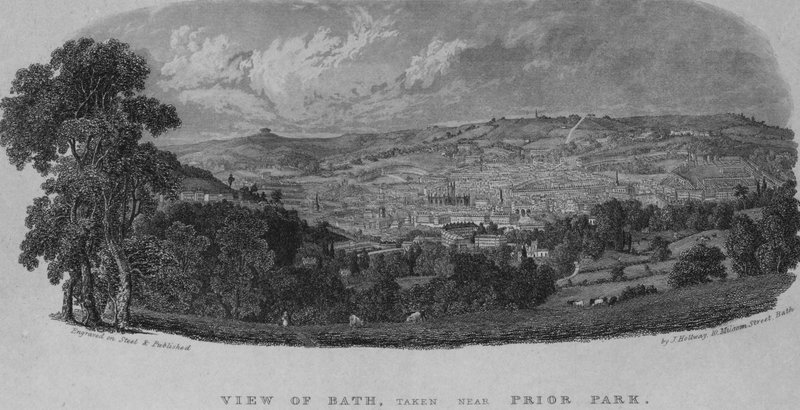 View of Bath, taken near Prior Park by English School