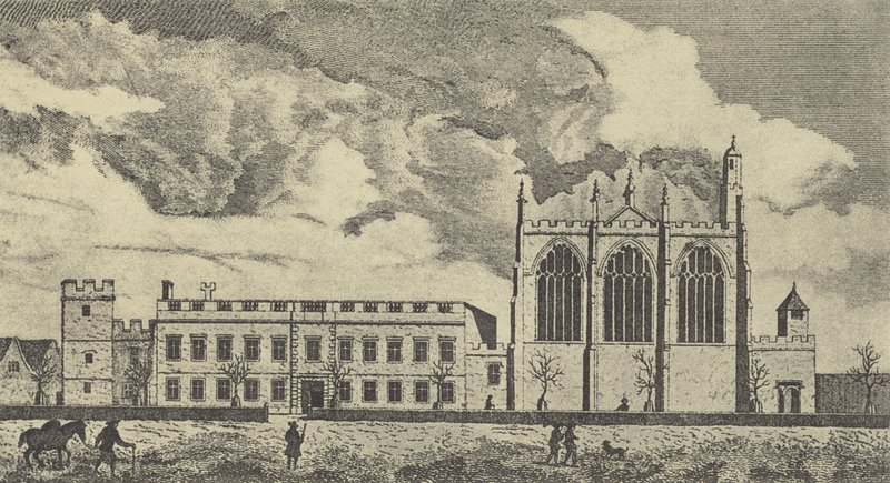 View of Eaton College in Buckinghamshire, 1779 (engraving) by English School