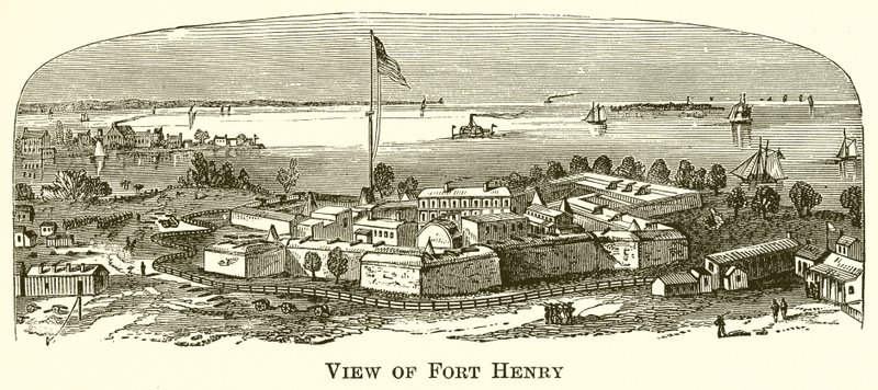 View of Fort Henry by English School