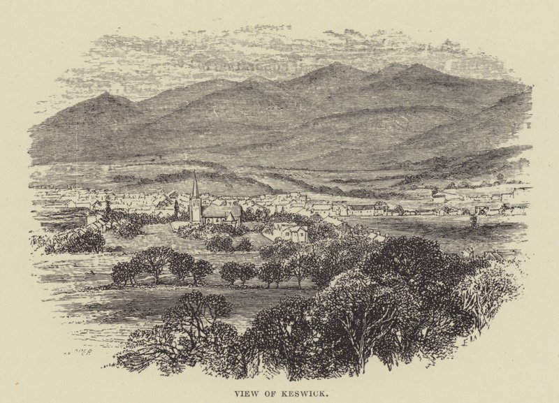 View of Keswick by English School